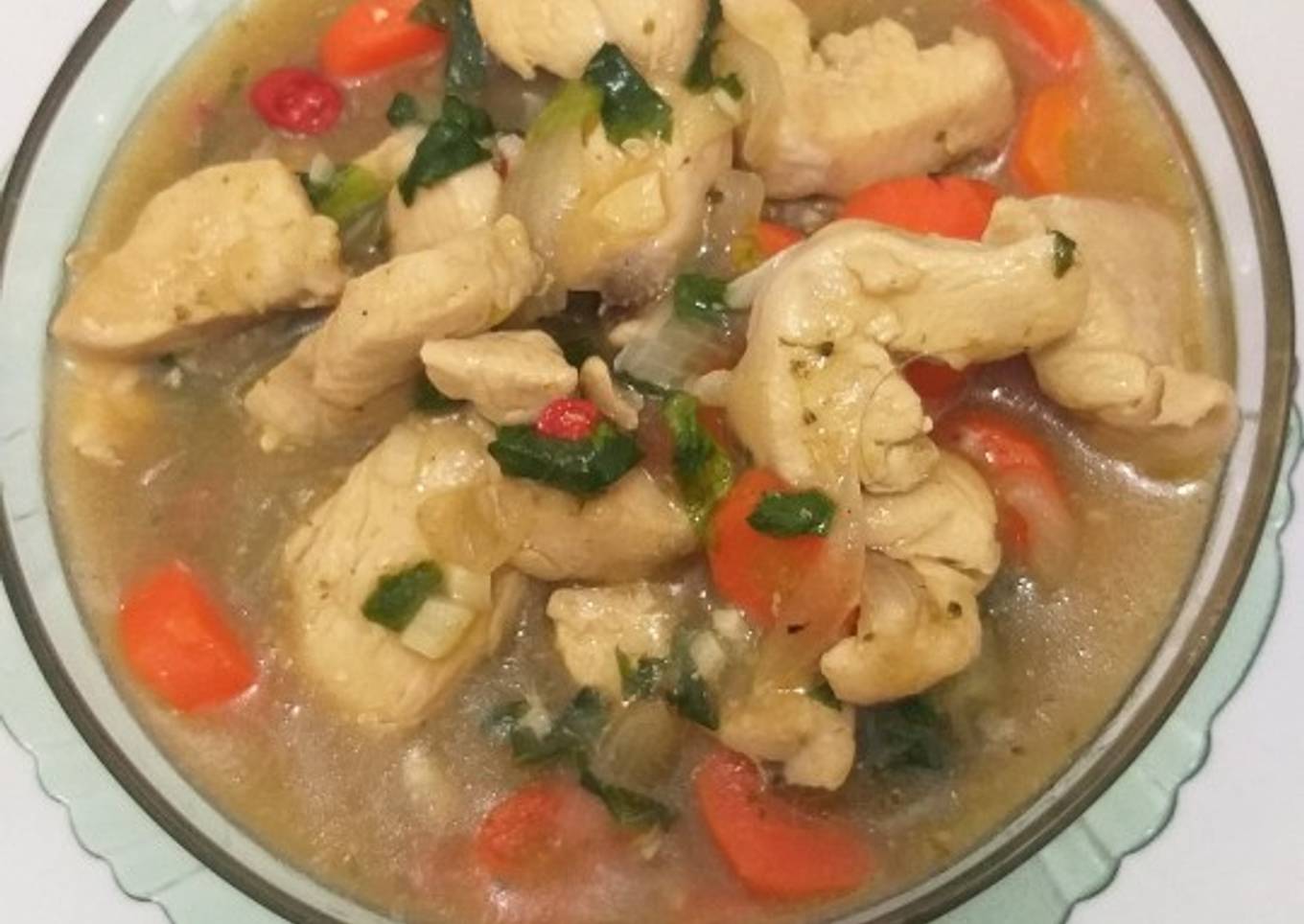 Capcay ayam kuah
