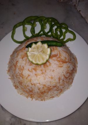 صورة لوصفة الرز بالشعيرية