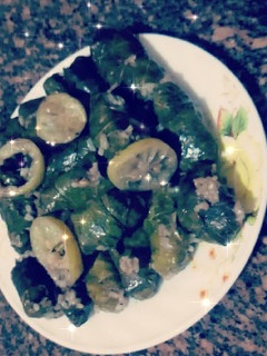 A picture of Stuffed Grape Leaves.