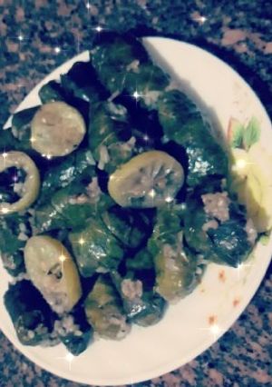 A picture of Stuffed Grape Leaves.