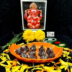 Oreo Chocolate Modak - Fireless 15 minutes A picture of Oreo Chocolate Modak - Fireless 15 minutes.