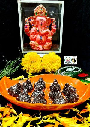 A picture of Oreo Chocolate Modak - Fireless 15 minutes.
