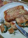 Canelones de acelga y ricota con masa