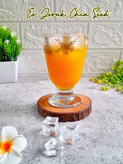 Foto resep Es Jeruk Chia Seed