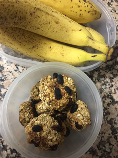 Una foto de Galletas fit de plátano y avena