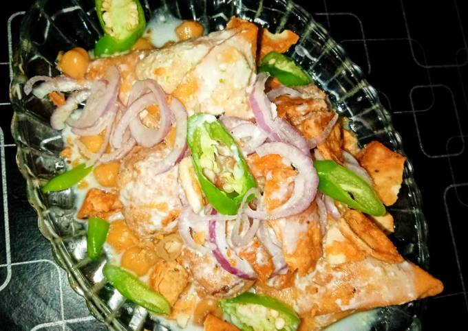 Chatpati Achari Samosa Chaat 😋👌💞