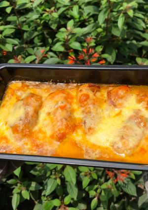 Une photo de Escalopes de poulet bien épicés au fromage😋
