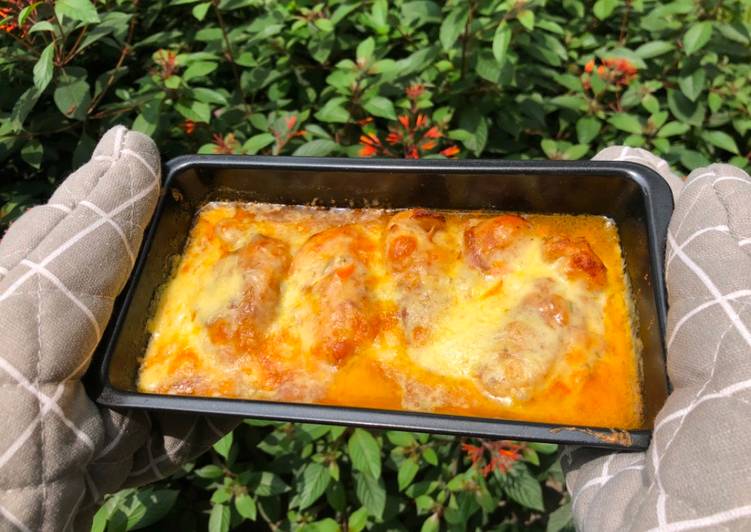 Escalopes de poulet bien épicés au fromage😋