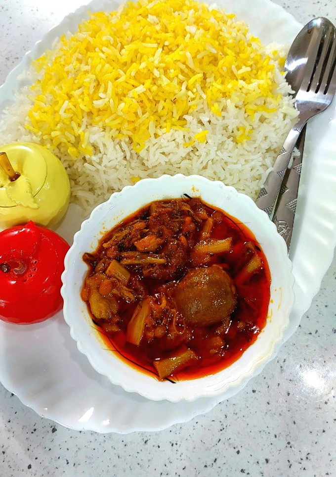 عکسی از دستور 🌸خورشت کنگر🌸