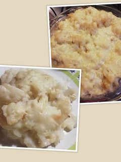 Una foto de Coliflor con salsa blanca gratinado