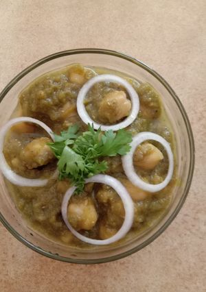 A picture of Chick peas Chole.