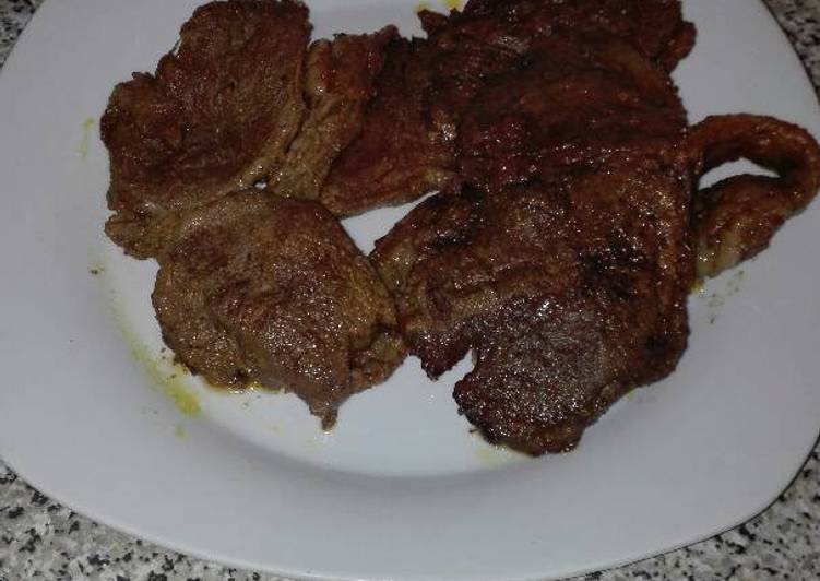 Tasty beef steak
