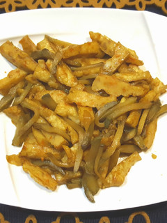 甜不辣炒榨菜 的食譜成品照片