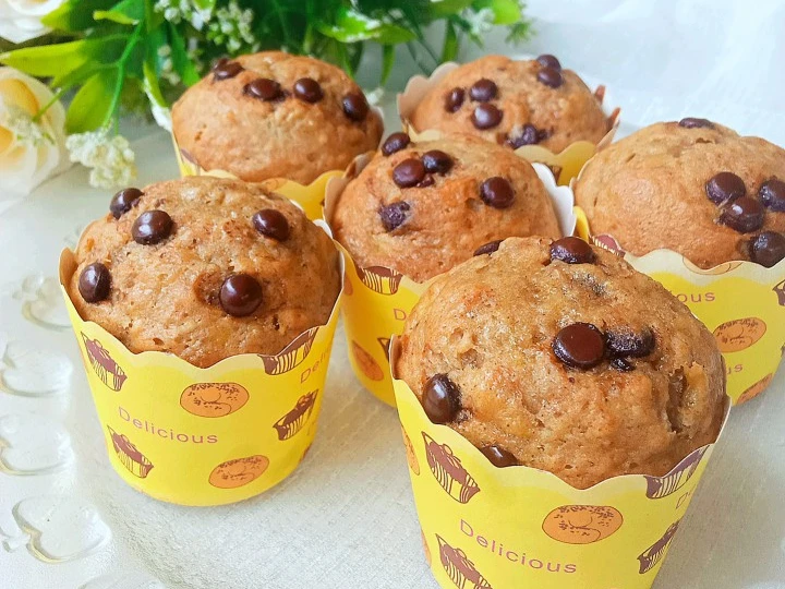 Langkah Gampang Menyiapkan Resep  Banana Muffin yang Lezat Sekali, Enak Banget