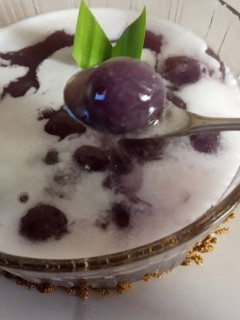 Foto resep Bubur candil ubi ungu