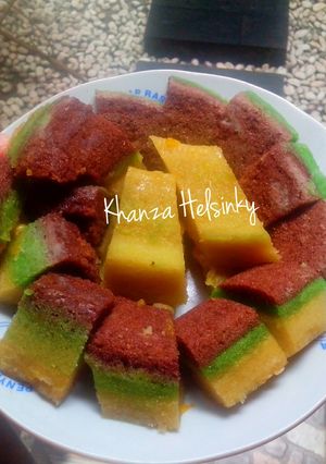 Foto resep BROWNIS PANDAN MANGGA (no mixer no oven)