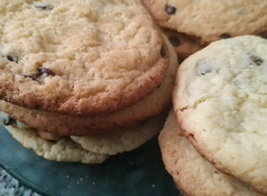 Una foto de Galletitas con chips, usando una premezcla de torta