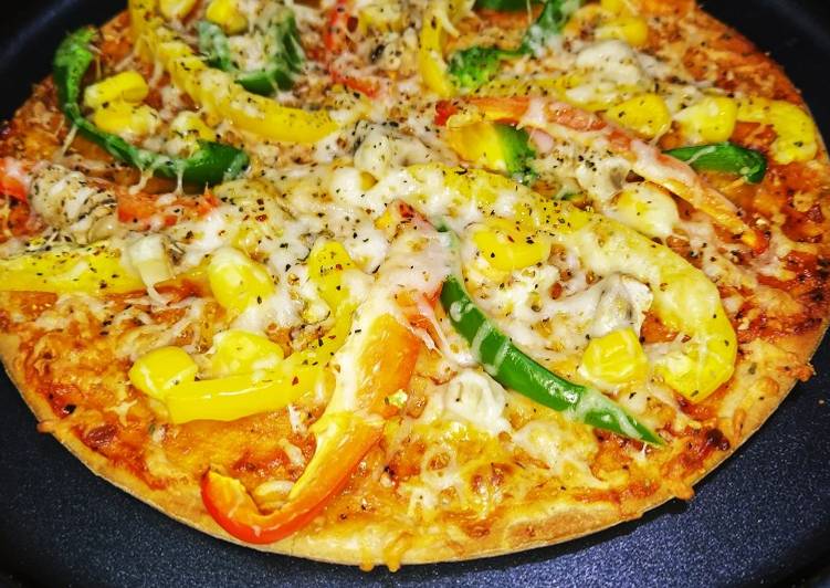 Recipe of Super Quick Homemade Wheat pizza kids favourite