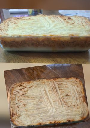 Una foto de Pastel de "carne vegetal"