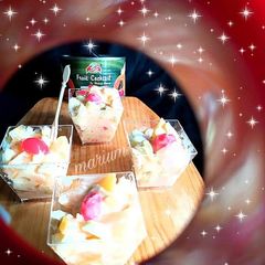 A picture of Creamy fruit chaat.