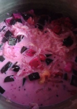 Foto resep Es Cincau Rumput Laut Segar 1 panci