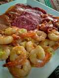 FIAMBRES Y Gambas al Ajillo...!