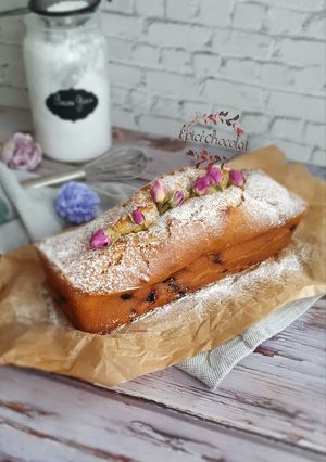 Une photo de Cake au mascarponne et aux myrtilles