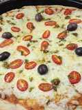 Pizza con masa de papa - crunch!