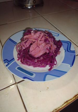 Una foto de Col agridulce