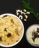 Foxtail millet ven pongal with coconut chutney