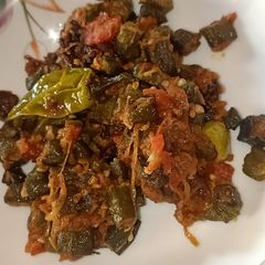 A picture of Bhindi fry.