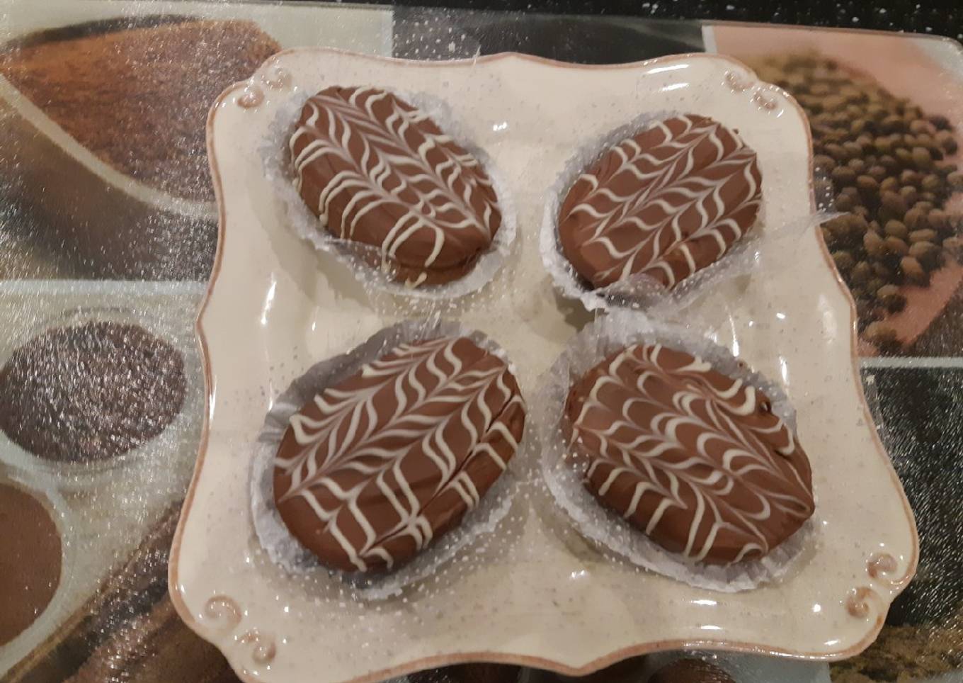 Les sablés au chocolat au lait un autre décore simple