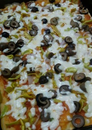 صورة لوصفة طريقة عمل البيتزا