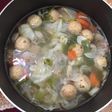 Sop bakso bola bola tahu