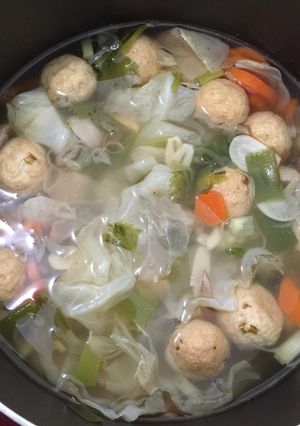 Foto resep Sop bakso bola bola tahu