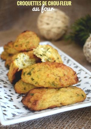 Une photo de Croquettes de chou-fleur au four #février
