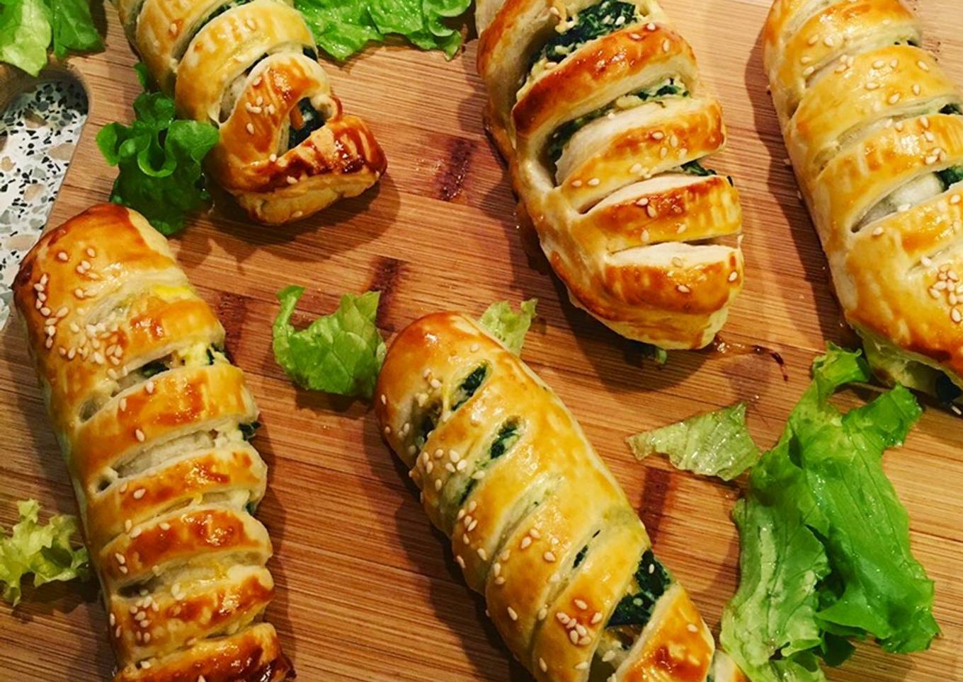 FeuilletÃ©s Ã©pinards ricotta et saumon fumÃ©