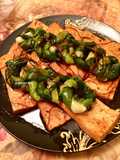 Scallion Braised Firm Tofu