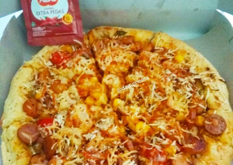 Resep Pizza (Tanpa Cetakan) Anti Gagal