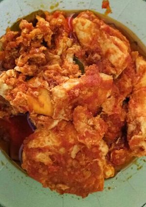 Foto resep Telor ceplok bumbu rujak