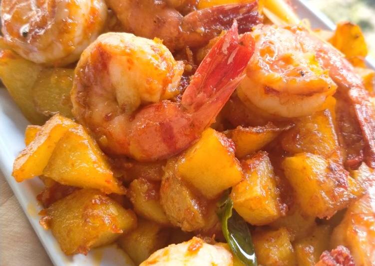 Resep Balado udang kentang, Sempurna