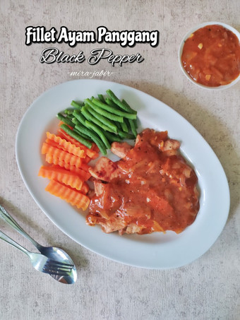 Cara Memasak Ayam Fillet Panggang Black Pepper Enak Terbaru