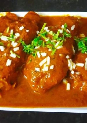 A picture of Tandoori Soyachap gravy.
