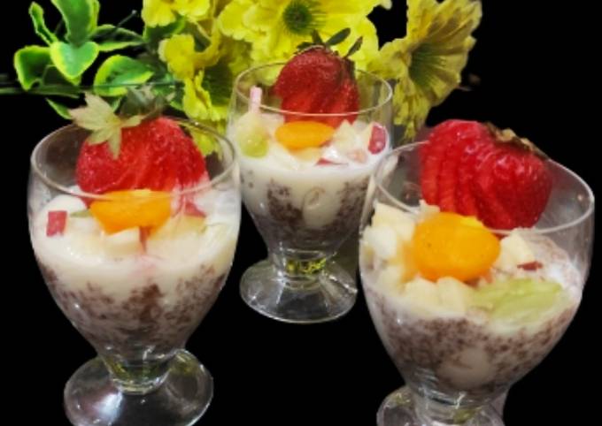 Fruit cream pudding