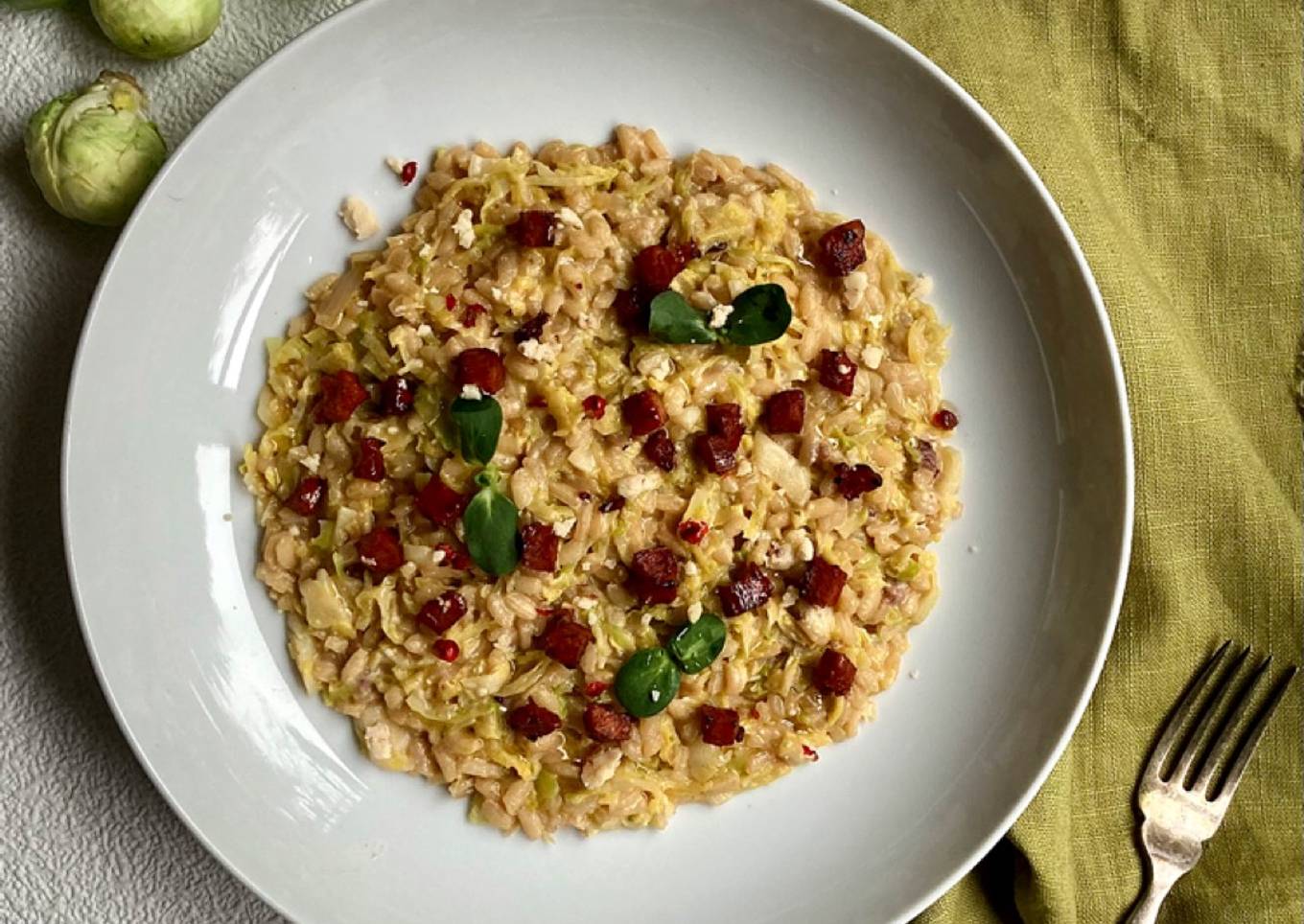 Christmas leftovers Risotto