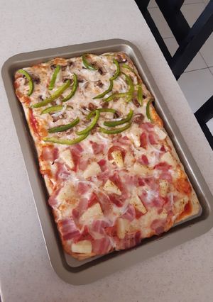 Una foto de Pizza casera