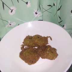 A picture of Perkedel Teri Nasi.