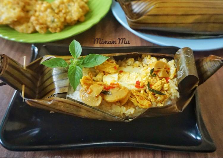 Resep Nasi Bakar Ayam Jamur oleh Mimam Mu Cookpad