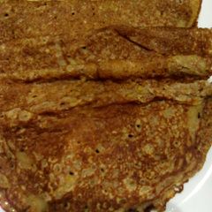 A picture of Whole meal brown pancakes.