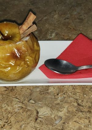 Una foto de Manzanas asadas